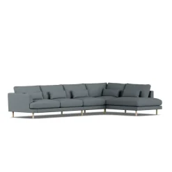 Sofá Bredhult, Same Blue 6678-roble blanco aceitado, 4 plazas B1*1898