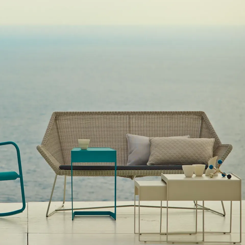 Sofá Breeze 2 plazas weave, White grey*Cane-line Best
