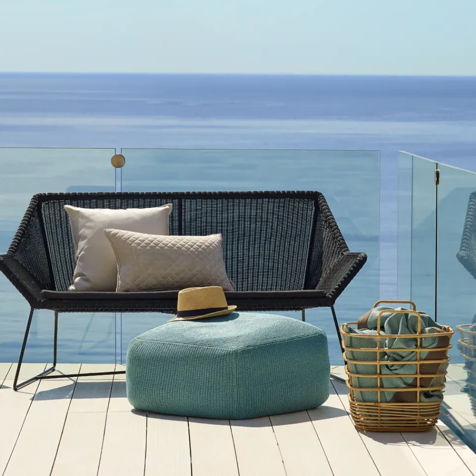 Sofá Breeze 2 plazas weave, White grey*Cane-line Best