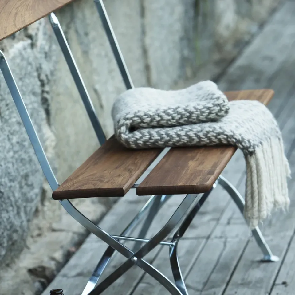 Sofá Bryggeri, Teca-estructura galvanizada en caliente*Grythyttan Stålmöbler Sale