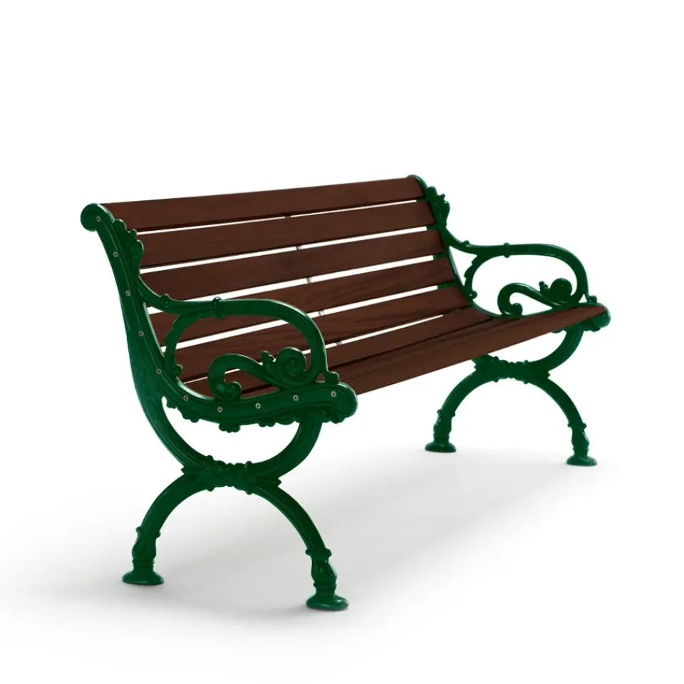 Sofá Byarum, Pino barniz marrón, soporte verde, 155 cm*Byarums bruk Sale