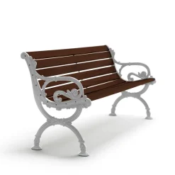 Sofá Byarum, Pino barniz marrón, soporte de aluminio en bruto, 155 cm*Byarums bruk Discount