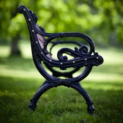 Sofá Byarum, Pino barniz marrón, soporte negro, 155 cm*Byarums bruk Best