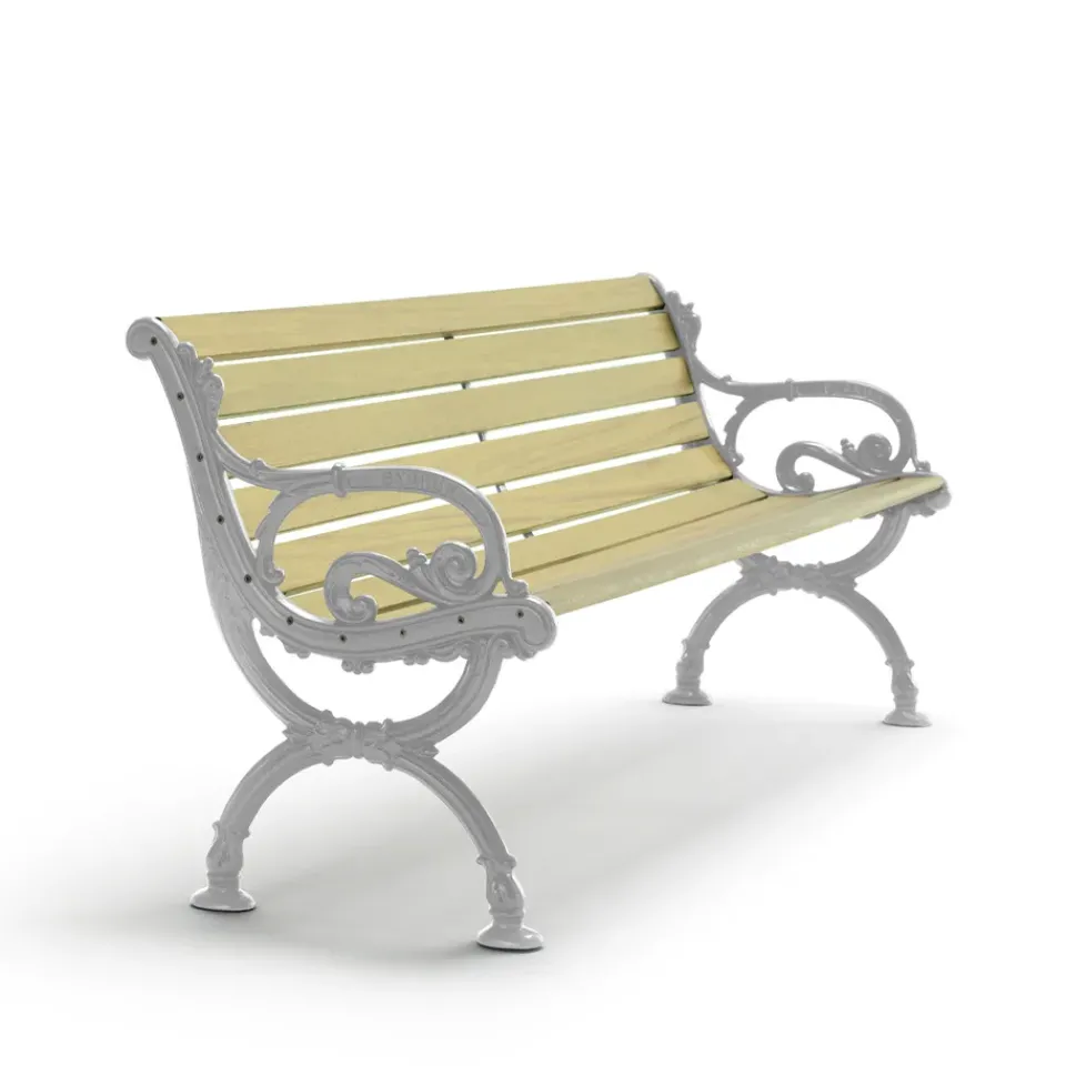 Sofá Byarum, Pino impregnado, soporte de aluminio en bruto, 155 cm*Byarums bruk New