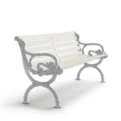 Sofá Byarum, Pino lacado en , soporte de aluminio en bruto, 155 cm.*Byarums bruk