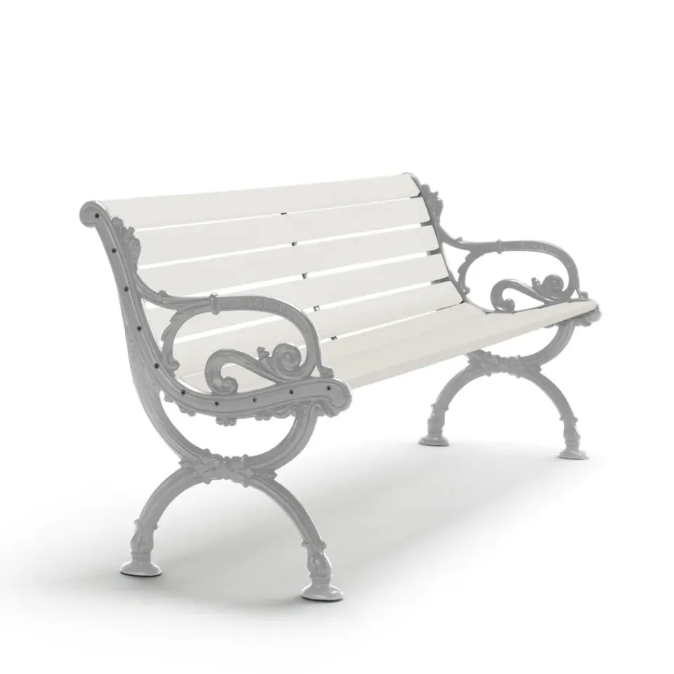 Sofá Byarum, Pino lacado en , soporte de aluminio en bruto, 155 cm.*Byarums bruk