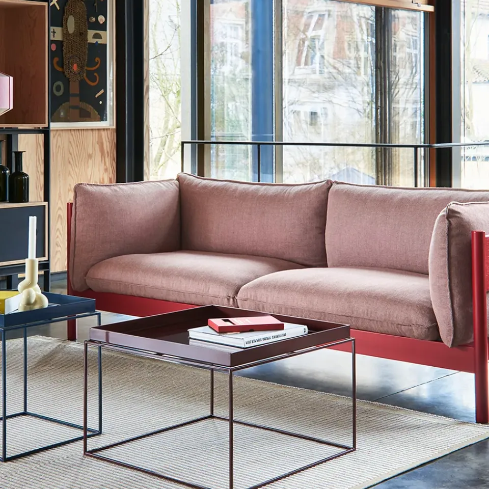 Sofá de 2 plazas Arbour ECO, Tela Vidar 472 mustard—estructura de roble aceitado*HAY Online