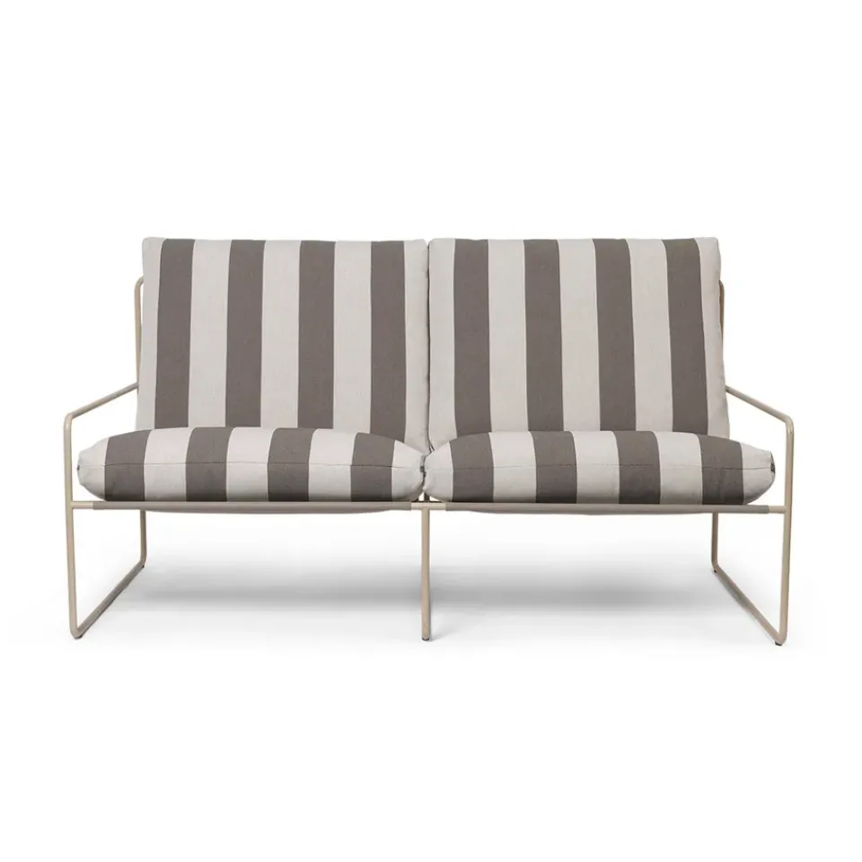 Sofá de 2 plazas Desert, Cash stripe-chocolate*Ferm Living New
