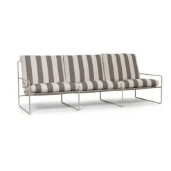 Sofá de 3 plazas Desert, Cash stripe-chocolate*Ferm Living Best