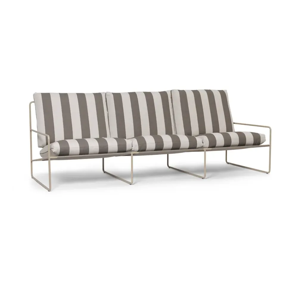 Sofá de 3 plazas Desert, Cash stripe-chocolate*Ferm Living Best