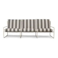 Sofá de 3 plazas Desert, Cash stripe-chocolate*Ferm Living Best