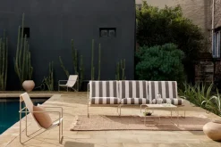 Sofá de 3 plazas Desert, Cash stripe-chocolate*Ferm Living Best