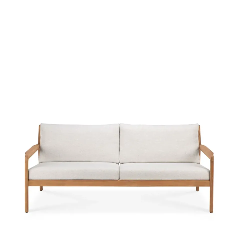 Sofá de 2 plazas Jack outdoor teak, offwhite, base de teca*Ethnicraft Clearance