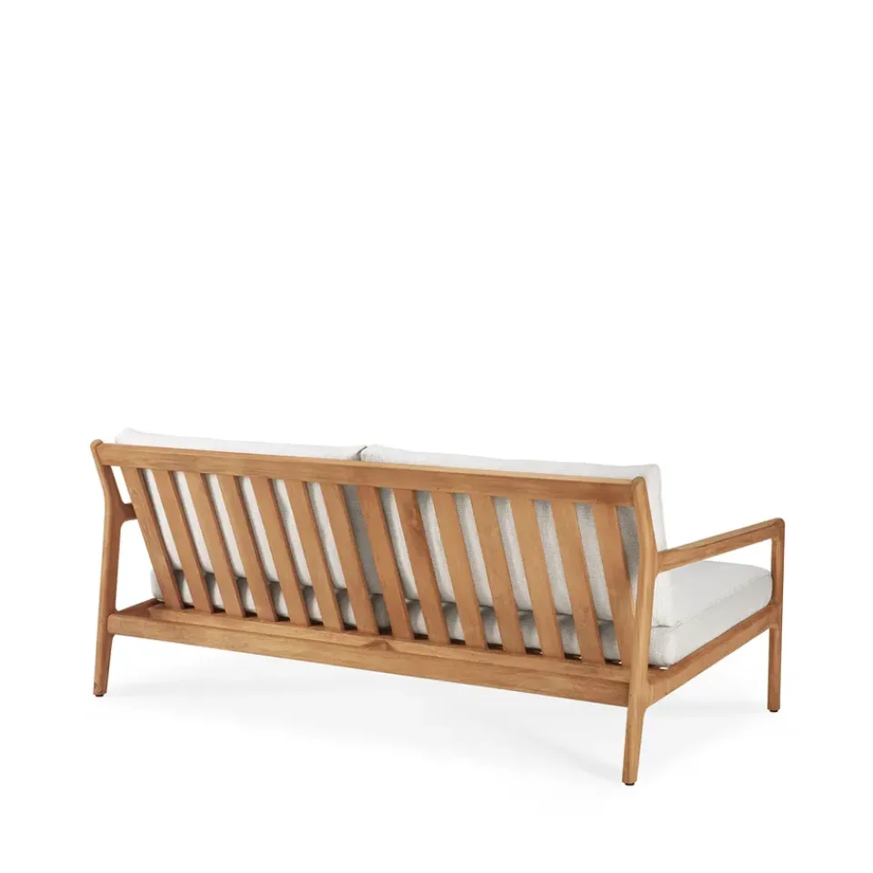 Sofá de 2 plazas Jack outdoor teak, offwhite, base de teca*Ethnicraft Clearance