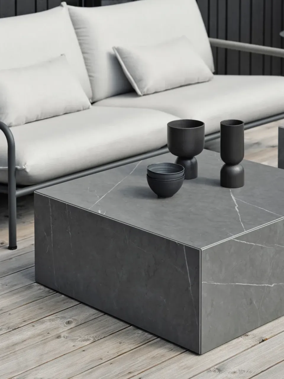 Sofá de 2,5 plazas Lerberget, Anthracite-fresno*Brafab Discount