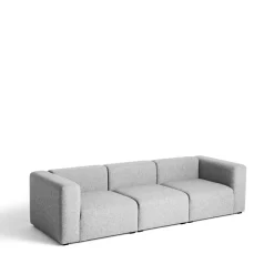 Sofá de 3 plazas Mags, tejido Hallingdal 130 light grey*HAY Discount