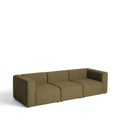 Sofá de 3 plazas Mags, tejido Hallingdal 65 224 brown*HAY Best