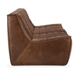Sofá de 2 plazas N701, Cuero Chestnut*Ethnicraft Sale