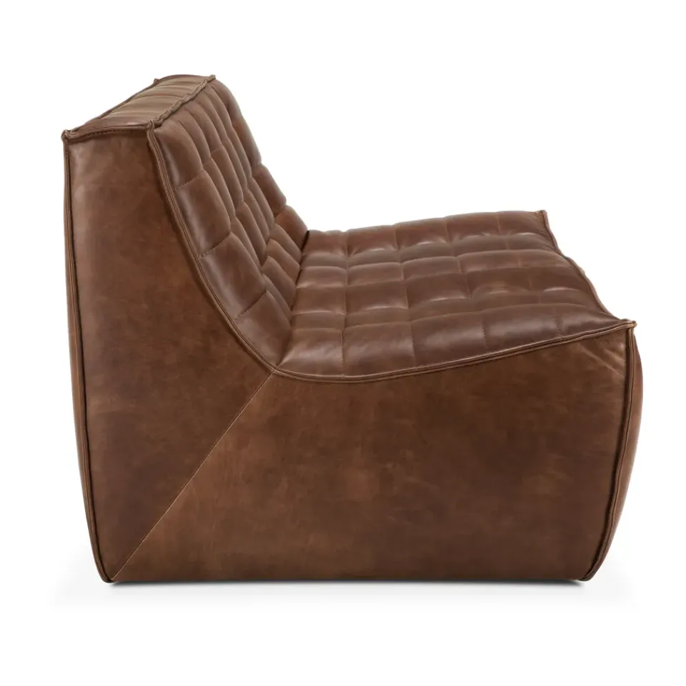 Sofá de 2 plazas N701, Cuero Chestnut*Ethnicraft Sale