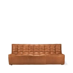 Sofá de 3 plazas N701, Cuero old saddle*Ethnicraft Discount