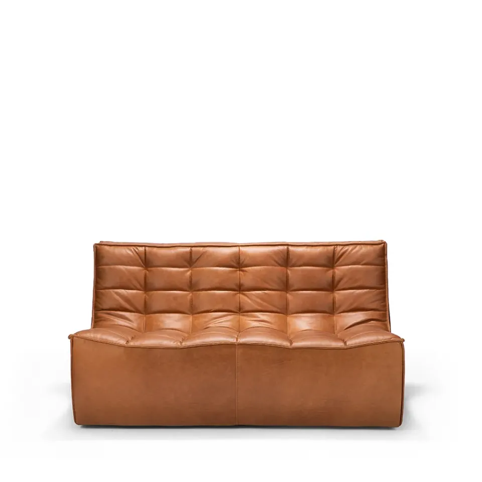 Sofá de 2 plazas N701, Cuero old saddle brown*Ethnicraft Sale