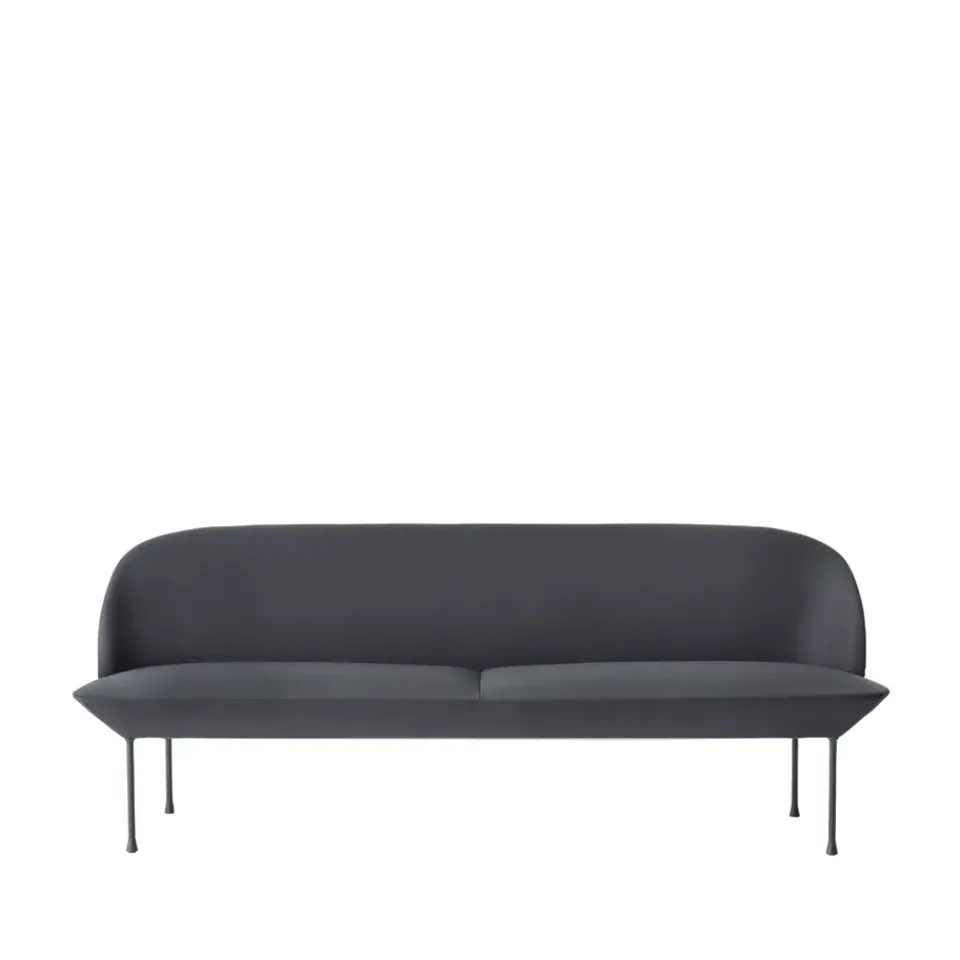 Sofá de 3 plazas Oslo, Steelcut 180-Dark grey*Muuto Hot