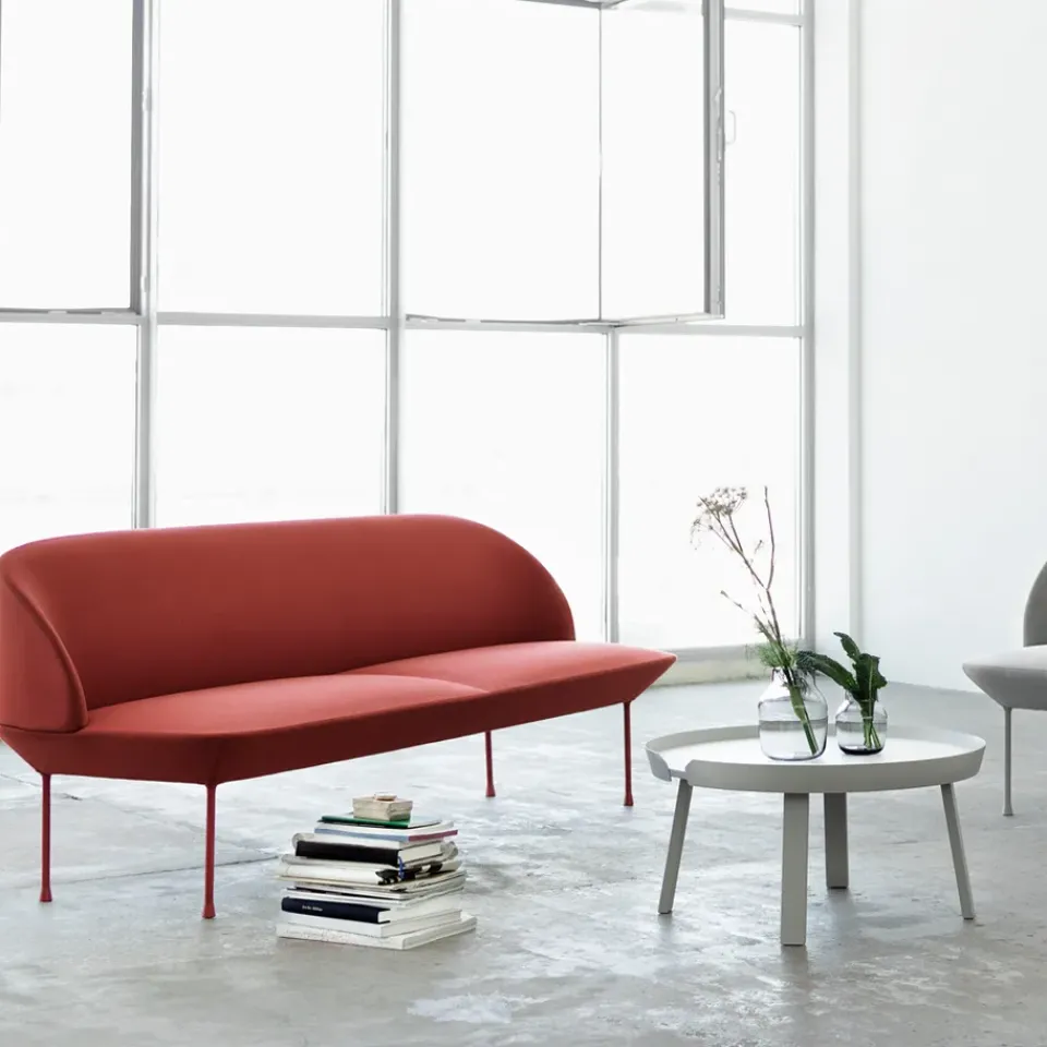Sofá de 3 plazas Oslo, Steelcut 180-Dark grey*Muuto Hot