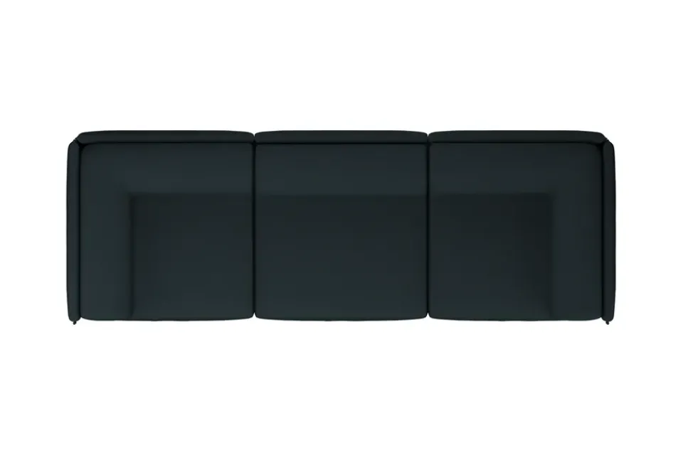 Sofá de 3 plazas Palo Block con reposabrazos Low 295 cm, Pine*Hem Hot
