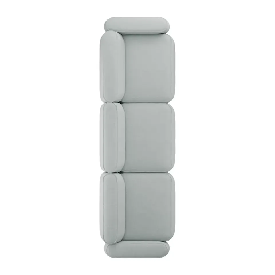 Sofá de 3 plazas Patch, Linara 253 Swedish Grey*Massproductions Hot