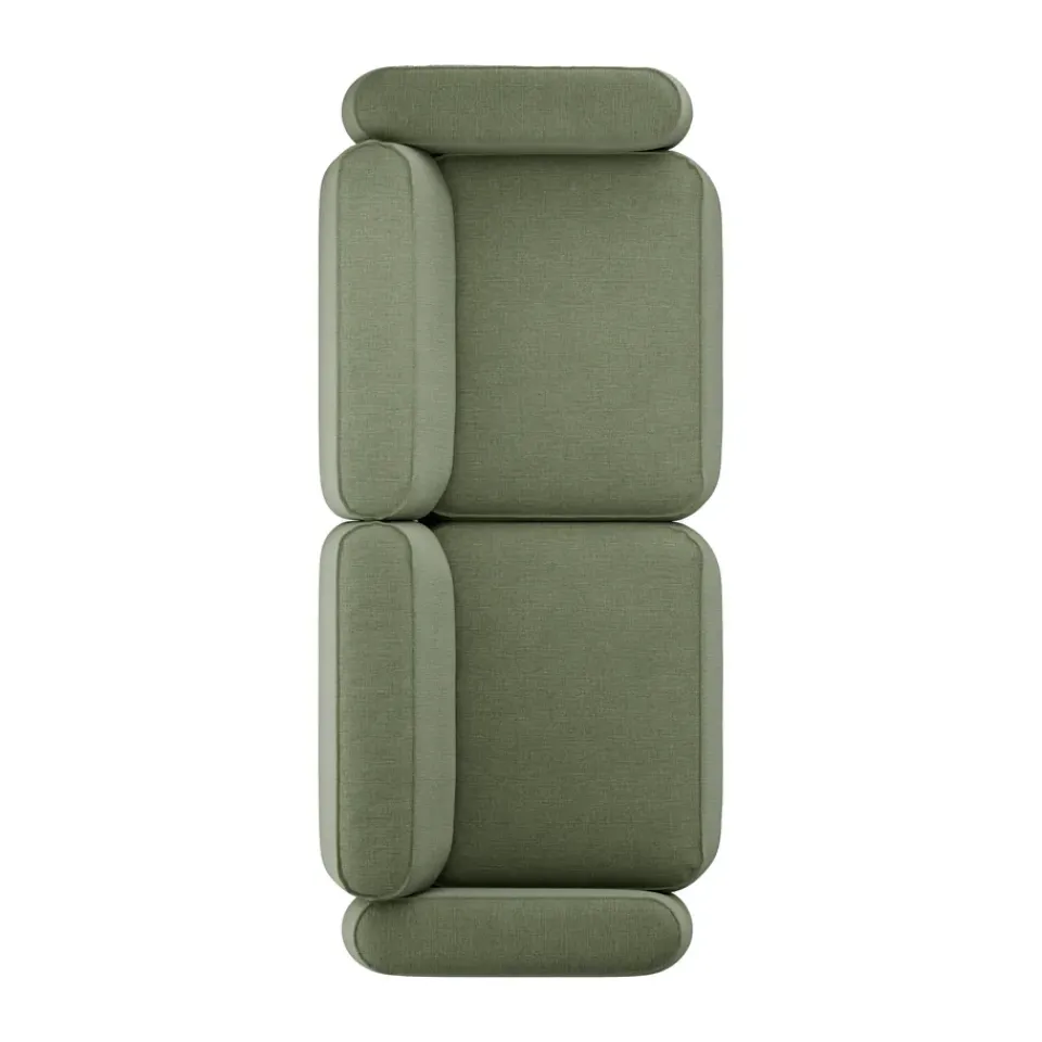 Sofá de 2,5 plazas Patch, Linara 100 Tarragon*Massproductions Discount