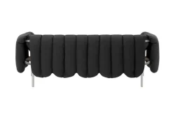 Sofá de 2,5 plazas Puffy 205 cm, Anthracite-acero inoxidable*Hem Hot
