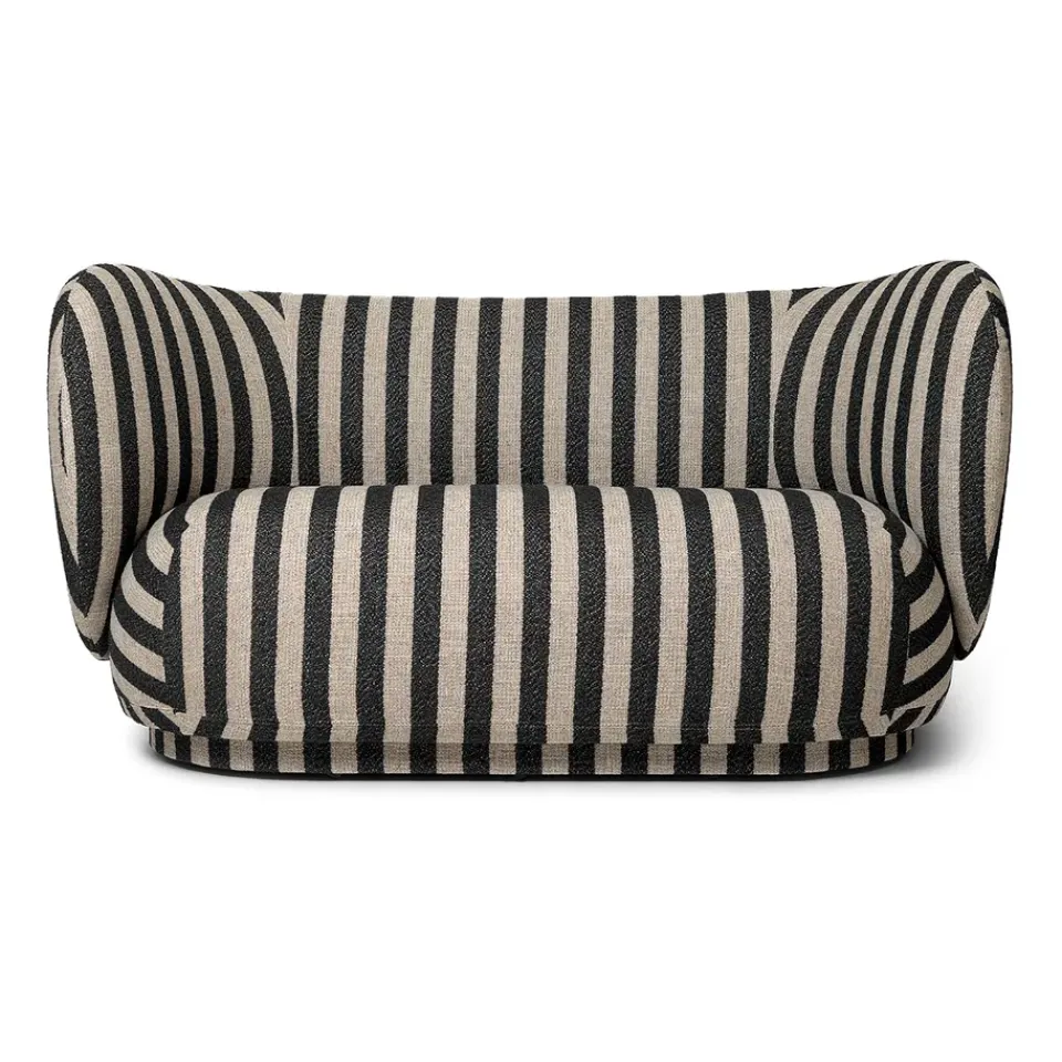 Sofá de 2 plazas Rico, Louisiana sand black*Ferm Living Sale
