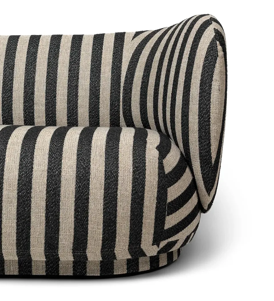 Sofá de 2 plazas Rico, Louisiana sand black*Ferm Living Sale