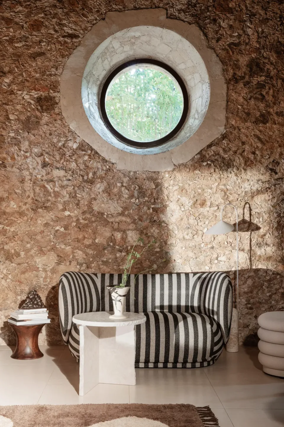 Sofá de 2 plazas Rico, Louisiana sand black*Ferm Living Sale