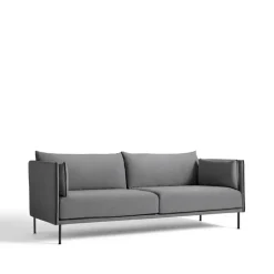 Sofá de 3 plazas Silhouette, Coda 182 con patas metálicas y negras*HAY Discount