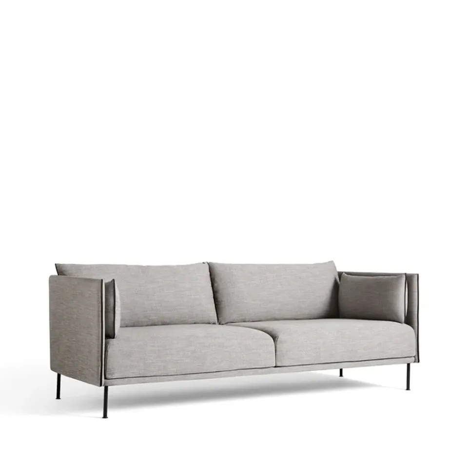 Sofá de 3 plazas Silhouette, Ruskin 33-patas de metal negras*HAY Discount
