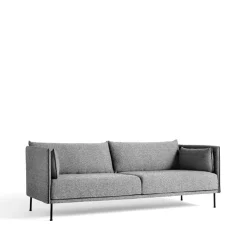 Sofá de 3 plazas Silhouette, Olavi 03 grey-patas de metal negras*HAY Hot