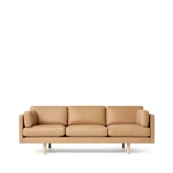 Sofá EJ220 2033 de 3 plazas, Cuero vegeta 90-roble*Fredericia Furniture Online