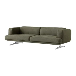 Sofá Inland AV23 3 plazas, Clay 0014-polished aluminium*&Tradition New