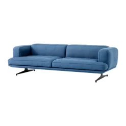 Sofá Inland AV23 3 plazas, Vidar 4 Denim Blue 733-patas negras*&Tradition Discount