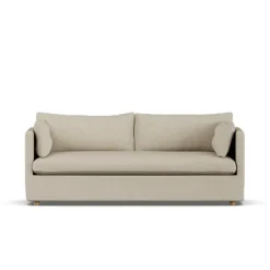 Sofá Linnevik, Bern 0341-roble blanco aceitado, 3 plazas, con faldón*1898 Clearance