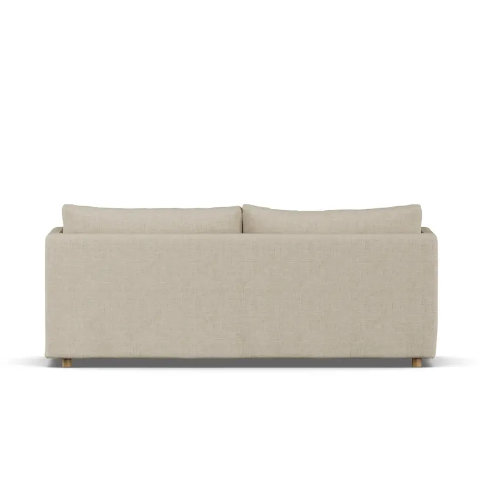 Sofá Linnevik, Bern 0341-roble blanco aceitado, 3 plazas, con faldón*1898 Clearance
