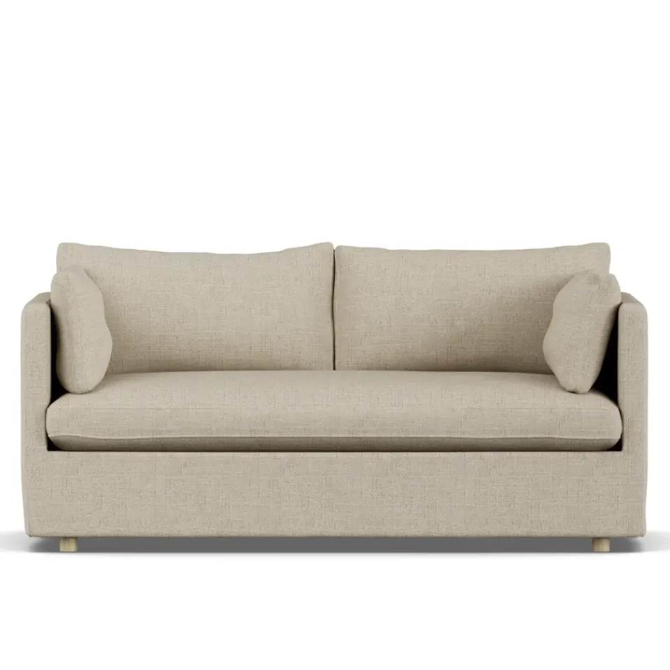 Sofá Linnevik, Bern 0341-roble blanco aceitado, 2 plazas, con faldón*1898 Outlet