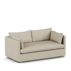 Sofá Linnevik, Bern 0341-roble blanco aceitado, 2 plazas, con faldón*1898 Outlet