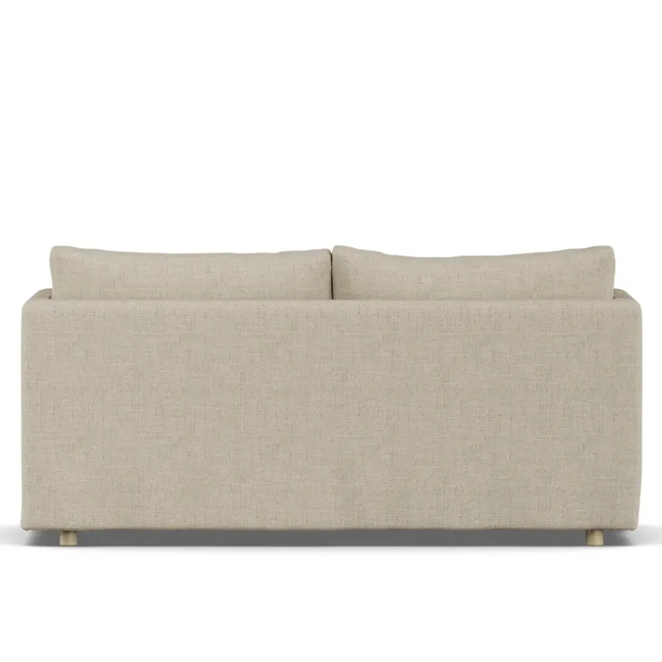 Sofá Linnevik, Bern 0341-roble blanco aceitado, 2 plazas, con faldón*1898 Outlet