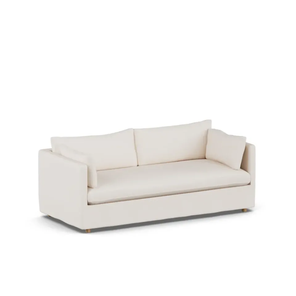 Sofá Linnevik, Caleido 9600-roble blanco aceitado, 3 plazas, con faldón*1898 Online