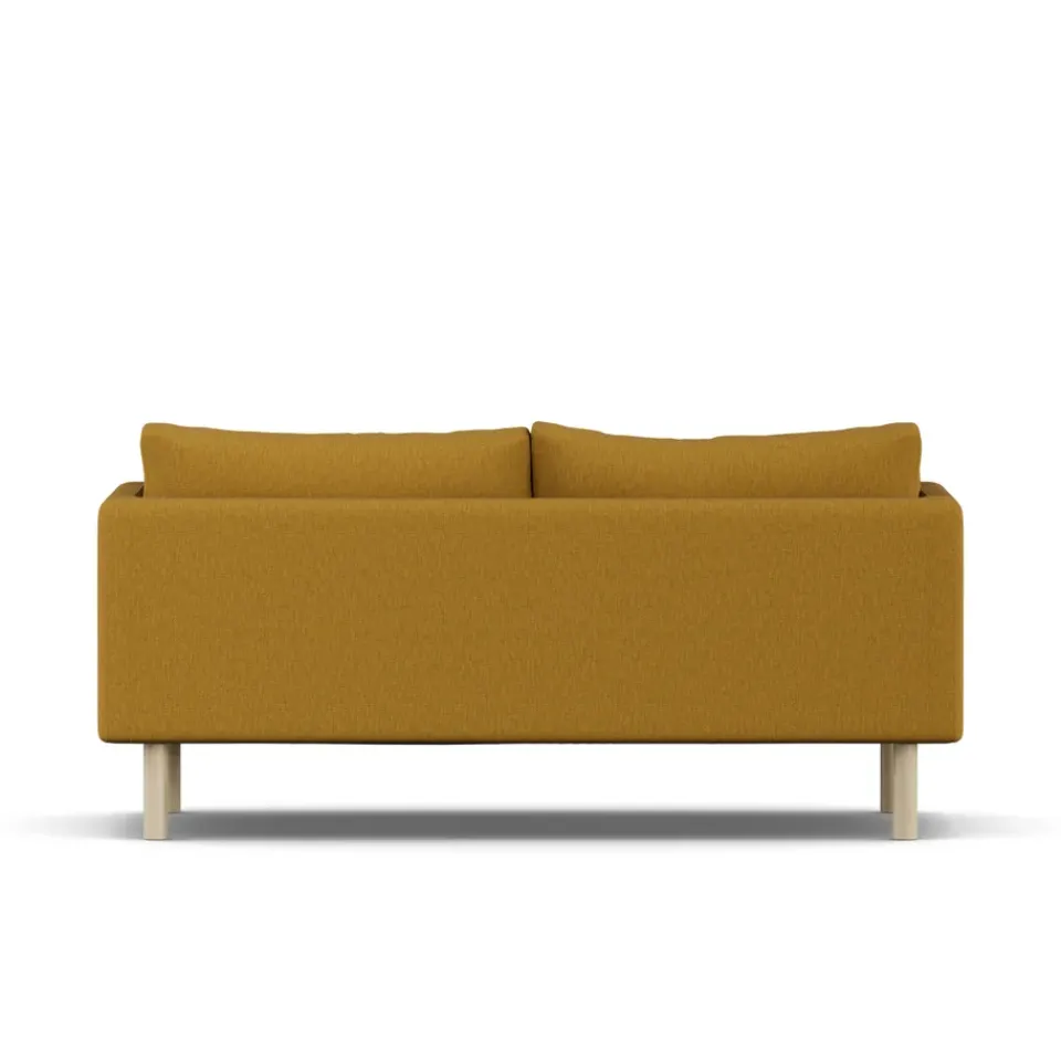 Sofá Linnevik, Luiza Mustard 3972-roble blanco aceitado, 2 plazas*1898