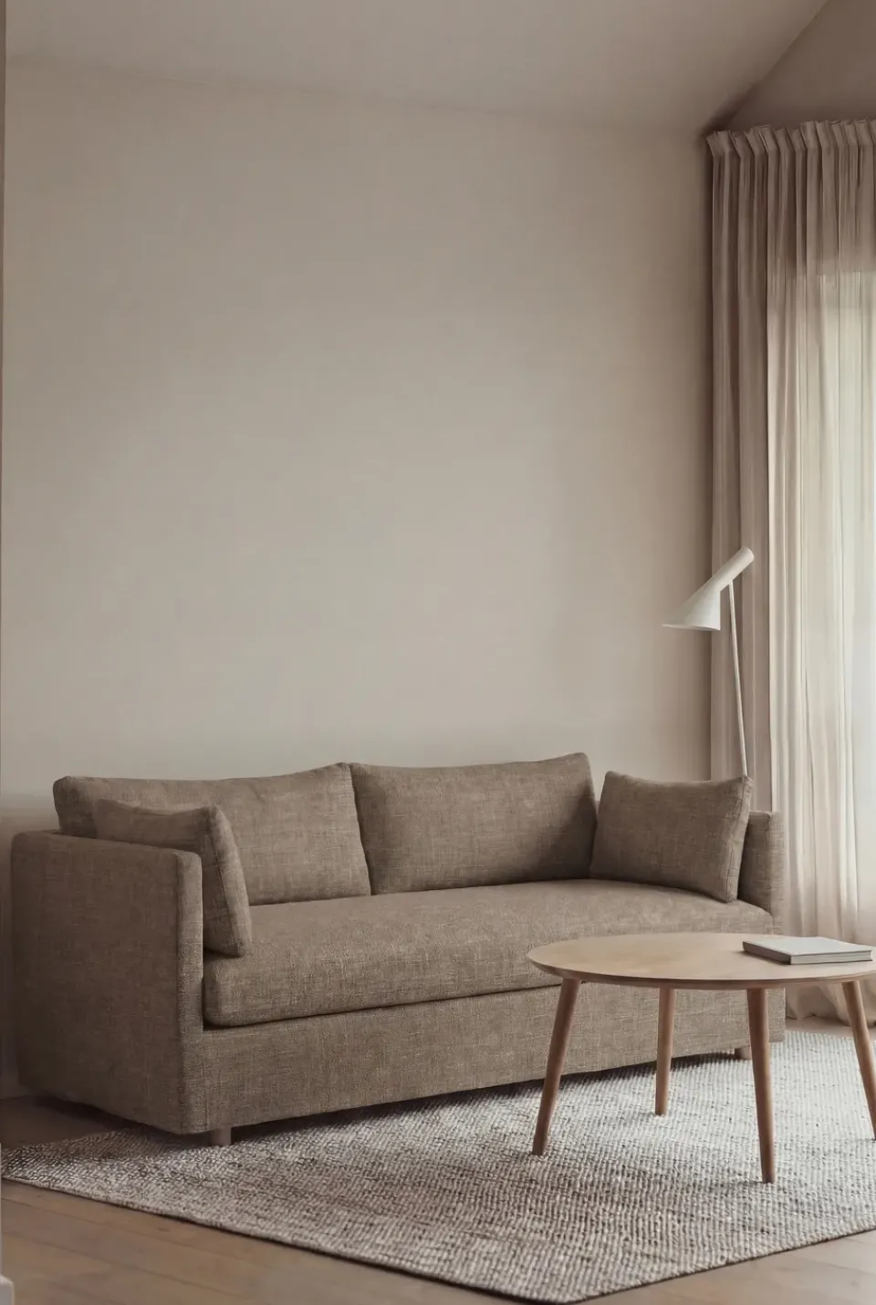 Sofá Linnevik, Same Mole 6674-roble blanco aceitado, 2 plazas, con faldón*1898 Online