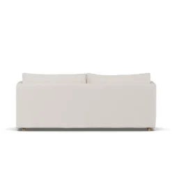 Sofá Linnevik, Same Off White 6671-roble aceitado, 3 plazas, con faldón*1898 Clearance
