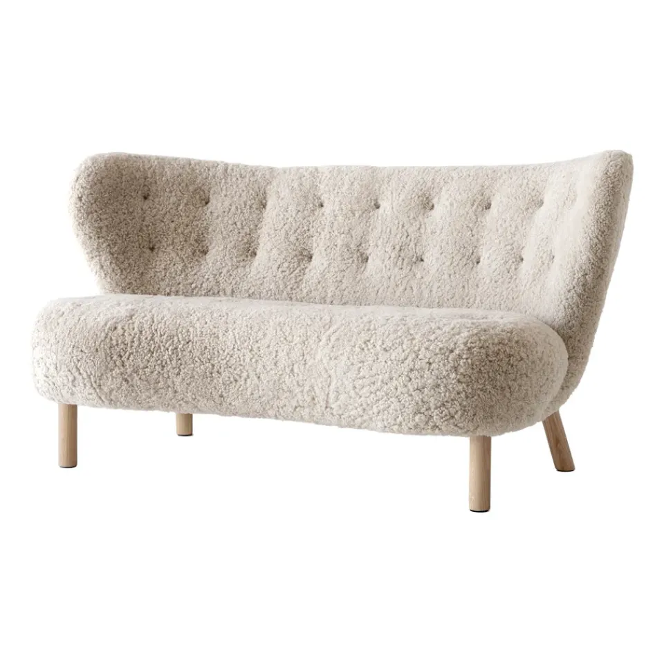 Sofá Little Petra VB2, Roble tratado con aceite blanco-Moonlight*&Tradition Outlet
